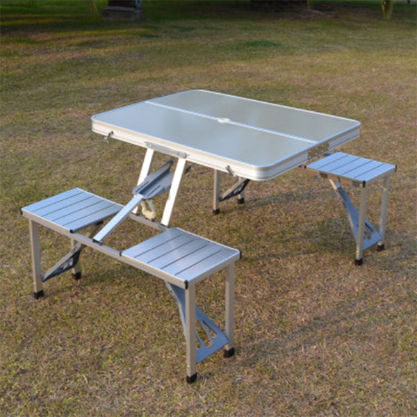 Outdoor Folding Table Chair   Camping Aluminium Alloy Picnic Table Waterproof Ultra-light Durable Folding Table Desk For