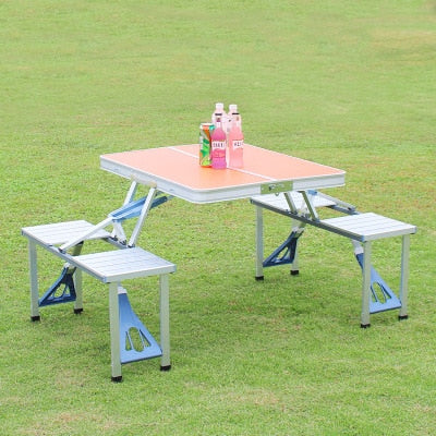 Outdoor Folding Table Chair   Camping Aluminium Alloy Picnic Table Waterproof Ultra-light Durable Folding Table Desk For