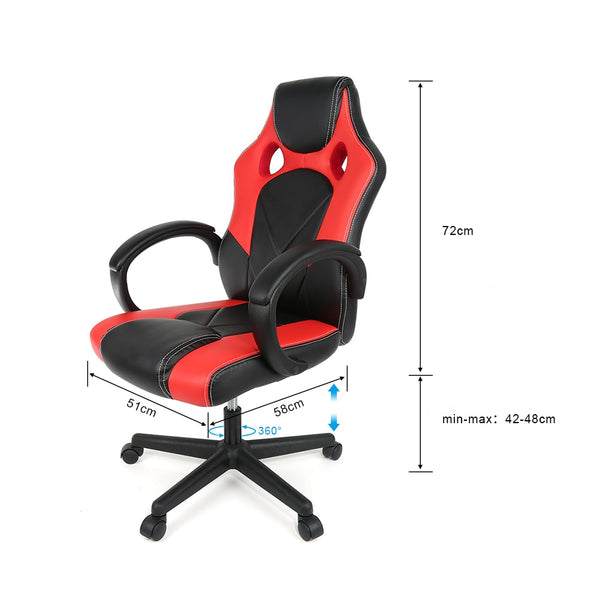 New Computer Desk Chair Gamer Chair Fashion Executive Chair Office Meeting Chair Lifting Swivel Synthetic Leather Chair HWC
