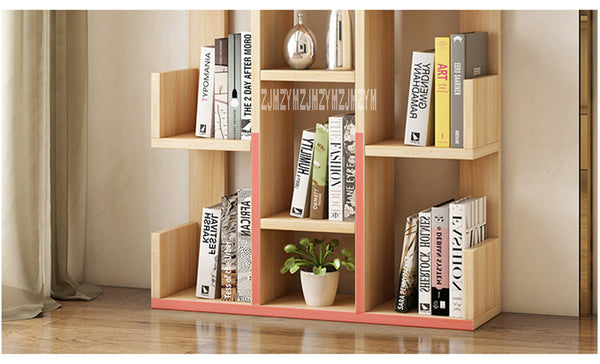 A-01 Simple Modern Bookcase Living Room Furniture Creative Land Wooden Storage Display Cabinet Bedroom Children Wooden Bookshelf