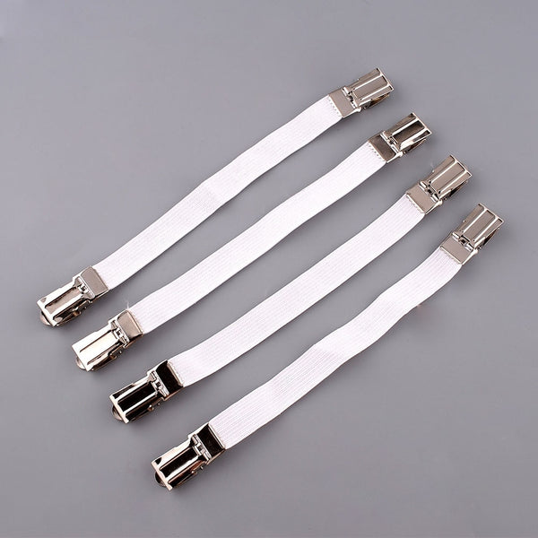 2019New 4pcs Grippers Bed Sheet Fasteners Clip Cover Elastic Straps Bedding Clips holders useful accessories Drop shipping