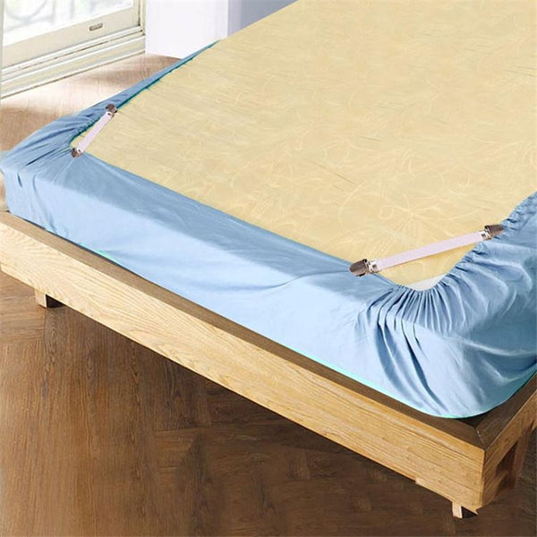 2019New 4pcs Grippers Bed Sheet Fasteners Clip Cover Elastic Straps Bedding Clips holders useful accessories Drop shipping