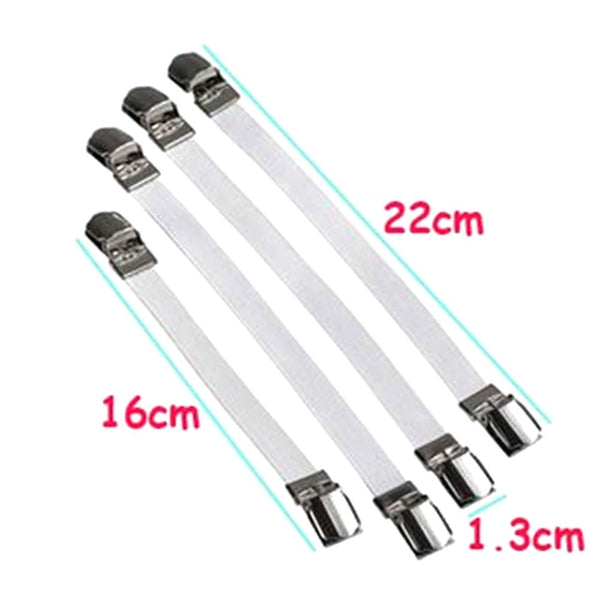 2019New 4pcs Grippers Bed Sheet Fasteners Clip Cover Elastic Straps Bedding Clips holders useful accessories Drop shipping