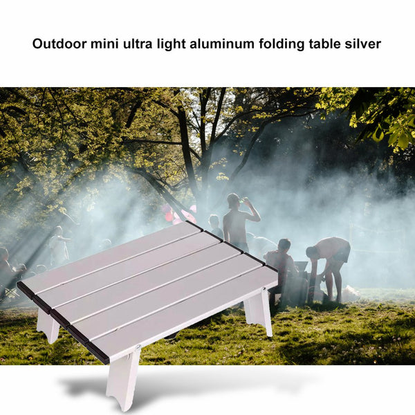 Japan Hot Camping Beach Outdoor Mini Ultra Light Aluminum Folding Table Mini Computer Desk Professional