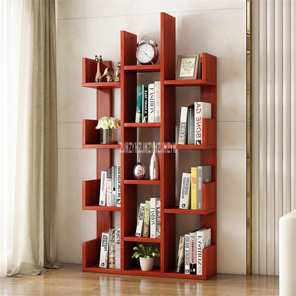 A-01 Simple Modern Bookcase Living Room Furniture Creative Land Wooden Storage Display Cabinet Bedroom Children Wooden Bookshelf