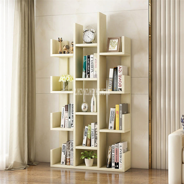 A-01 Simple Modern Bookcase Living Room Furniture Creative Land Wooden Storage Display Cabinet Bedroom Children Wooden Bookshelf