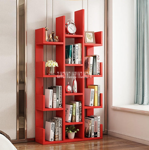 A-01 Simple Modern Bookcase Living Room Furniture Creative Land Wooden Storage Display Cabinet Bedroom Children Wooden Bookshelf