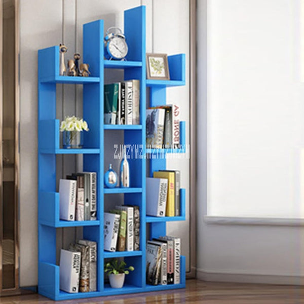 A-01 Simple Modern Bookcase Living Room Furniture Creative Land Wooden Storage Display Cabinet Bedroom Children Wooden Bookshelf