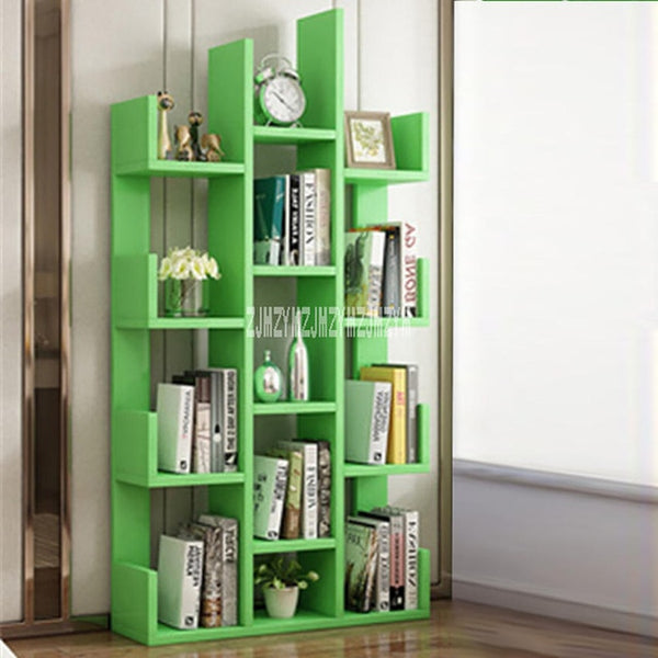 A-01 Simple Modern Bookcase Living Room Furniture Creative Land Wooden Storage Display Cabinet Bedroom Children Wooden Bookshelf