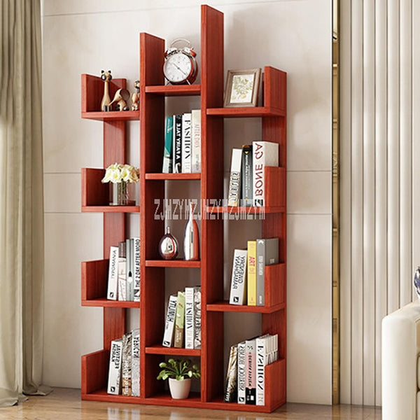 A-01 Simple Modern Bookcase Living Room Furniture Creative Land Wooden Storage Display Cabinet Bedroom Children Wooden Bookshelf