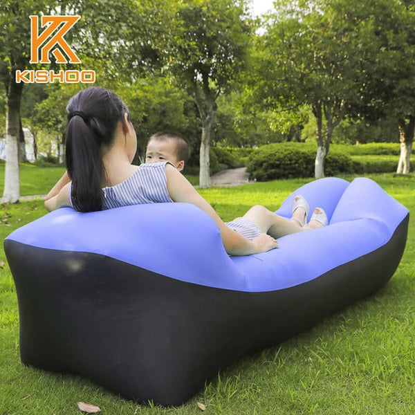 Fast Folding Garden Sofas Waterproof Inflatable bag lazy sofa camping Sleeping bags air bed Adult Beach Lounge Chair