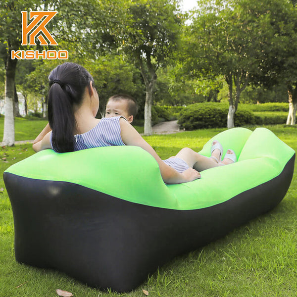 Fast Folding Garden Sofas Waterproof Inflatable bag lazy sofa camping Sleeping bags air bed Adult Beach Lounge Chair