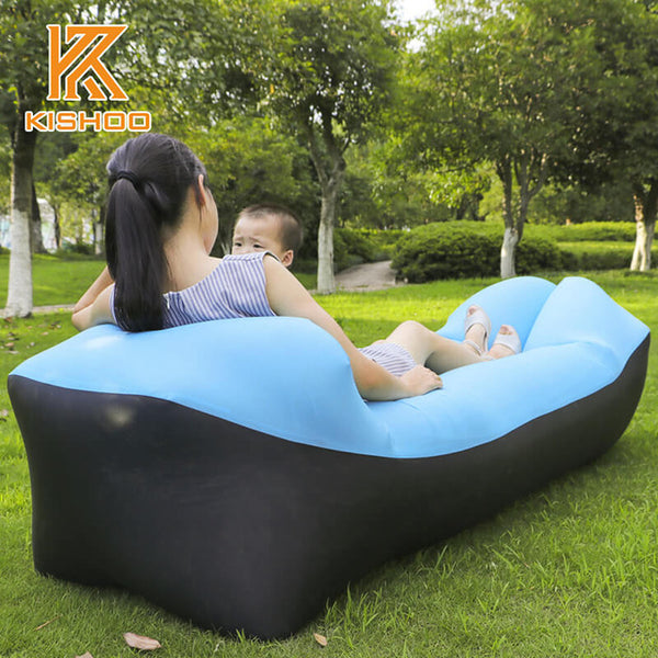 Fast Folding Garden Sofas Waterproof Inflatable bag lazy sofa camping Sleeping bags air bed Adult Beach Lounge Chair