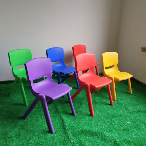 Colorful cute chair children's tables and chairs plastic backrest small chair thickened scrub children furniture